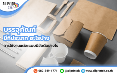 บรรจุภัณฑ์ มีกี่ประเภท ? อะไรบ้าง แต่ละแบบดีอย่างไร นิยมใช้งานแบบไหนบ้าง ?
