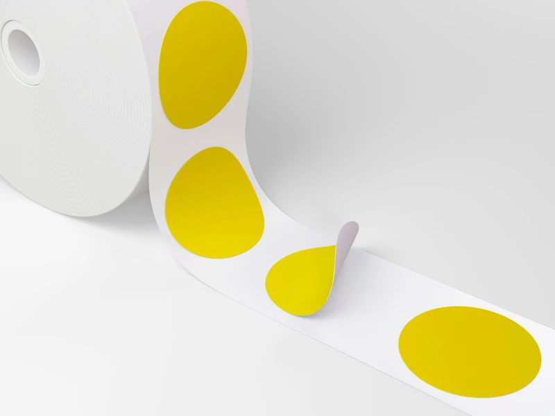 รูปแบบสติ๊กเกอร์ม้วนลาเบล